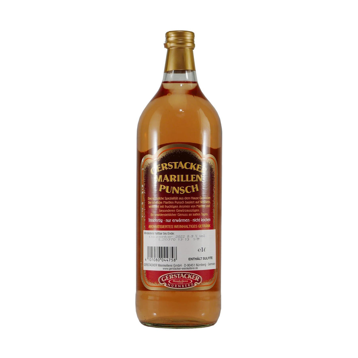 Gerstacker Marillen Punsch (6 x 1,0L)