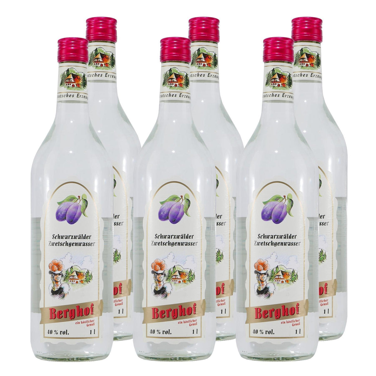 Berghof Zwetschgenwasser (6 x 1,0L)
