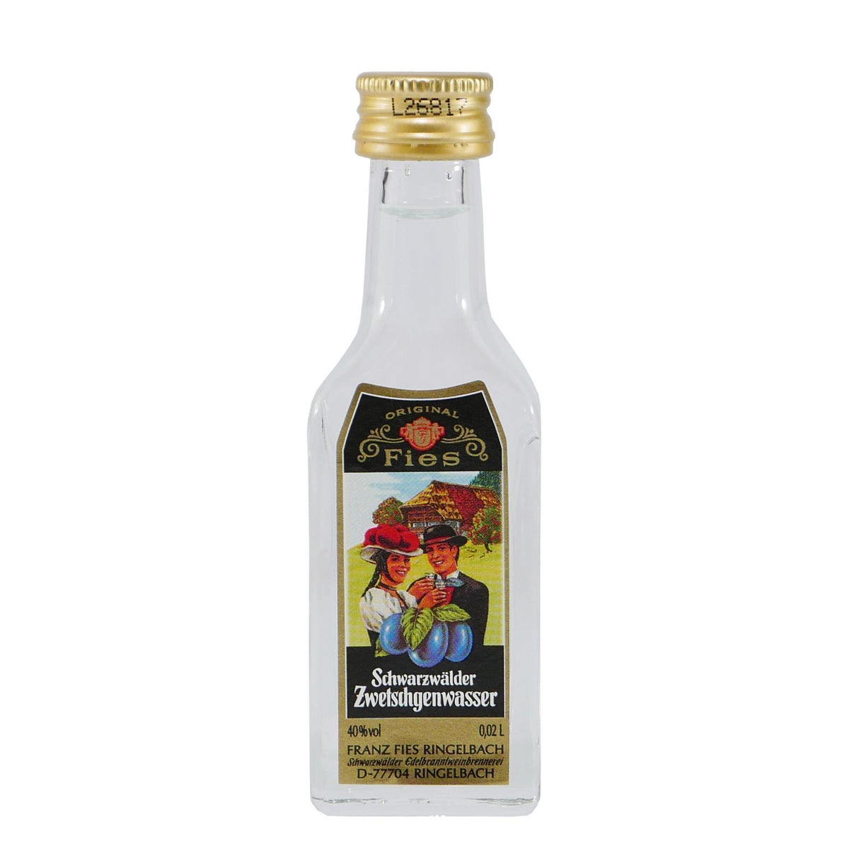 Fies Schwarzwälder Zwetschgenwasser (30 x 0,02L)