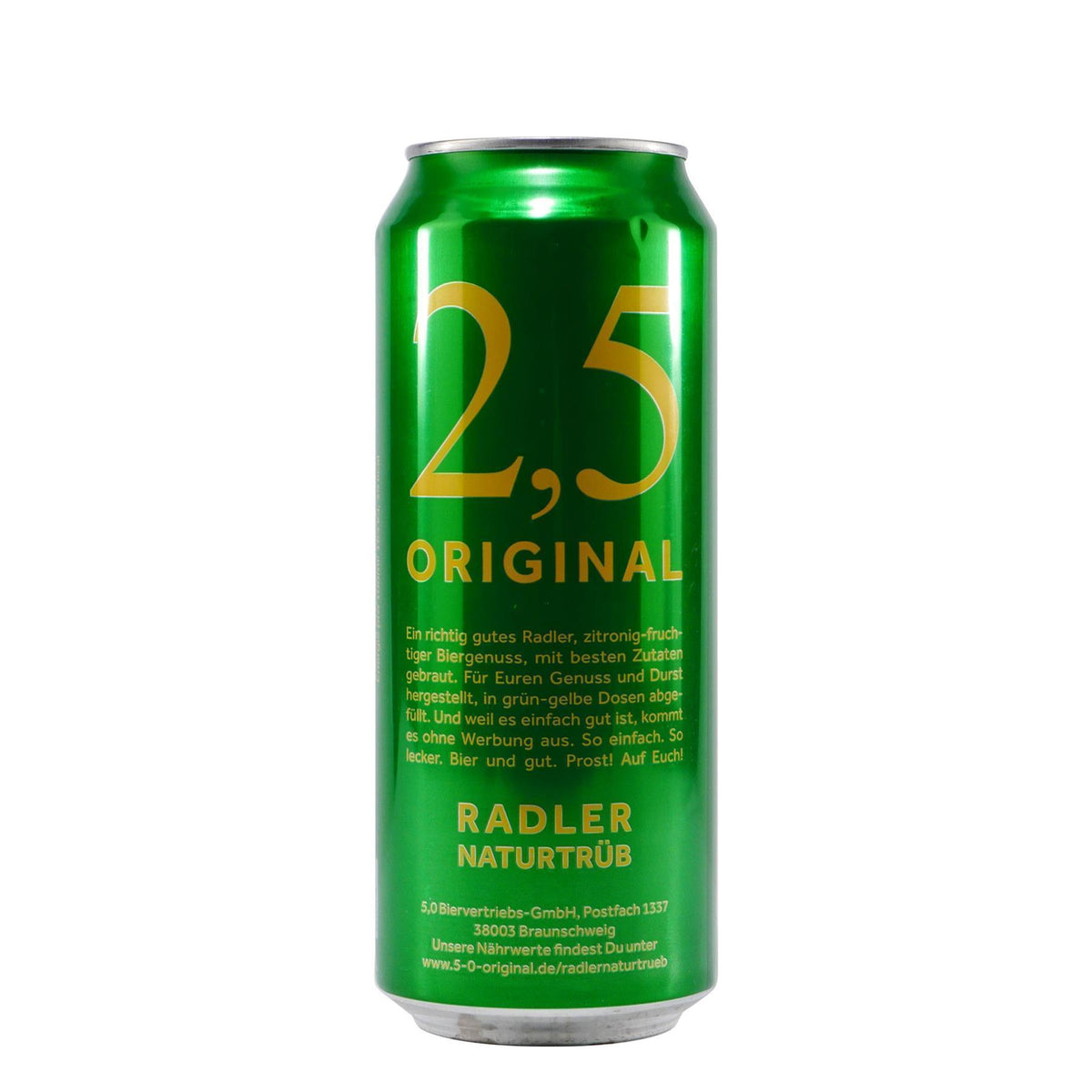 2,5 Original Radler Naturtrüb (24 x 0,5L) EINWEG