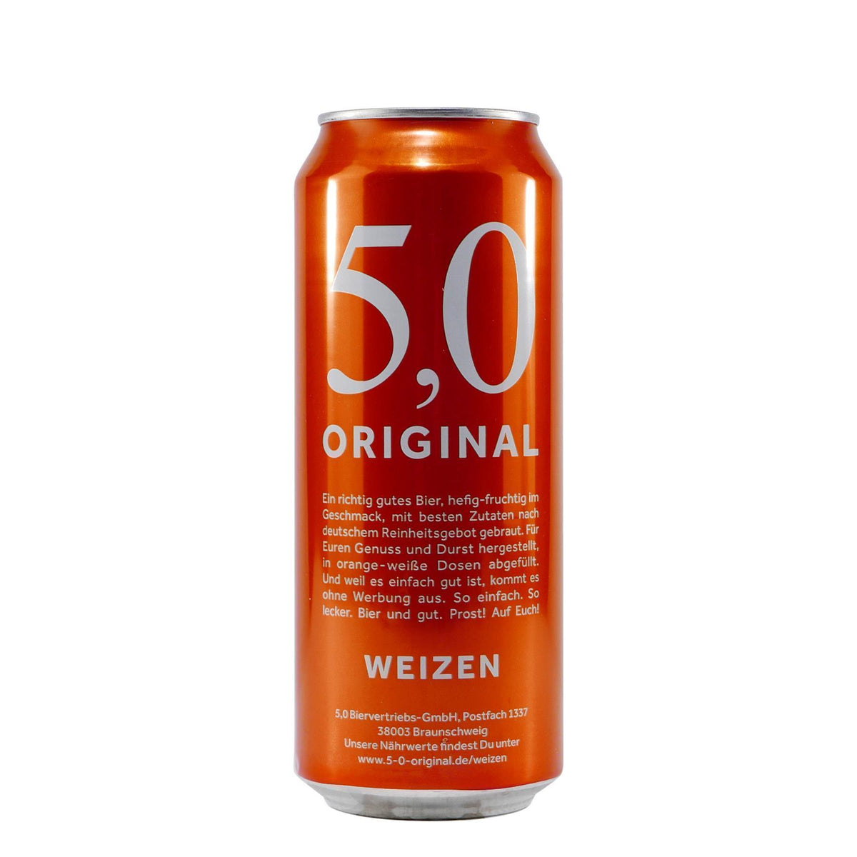 5,0 Original Weizen (24 x 0,5L) EINWEG
