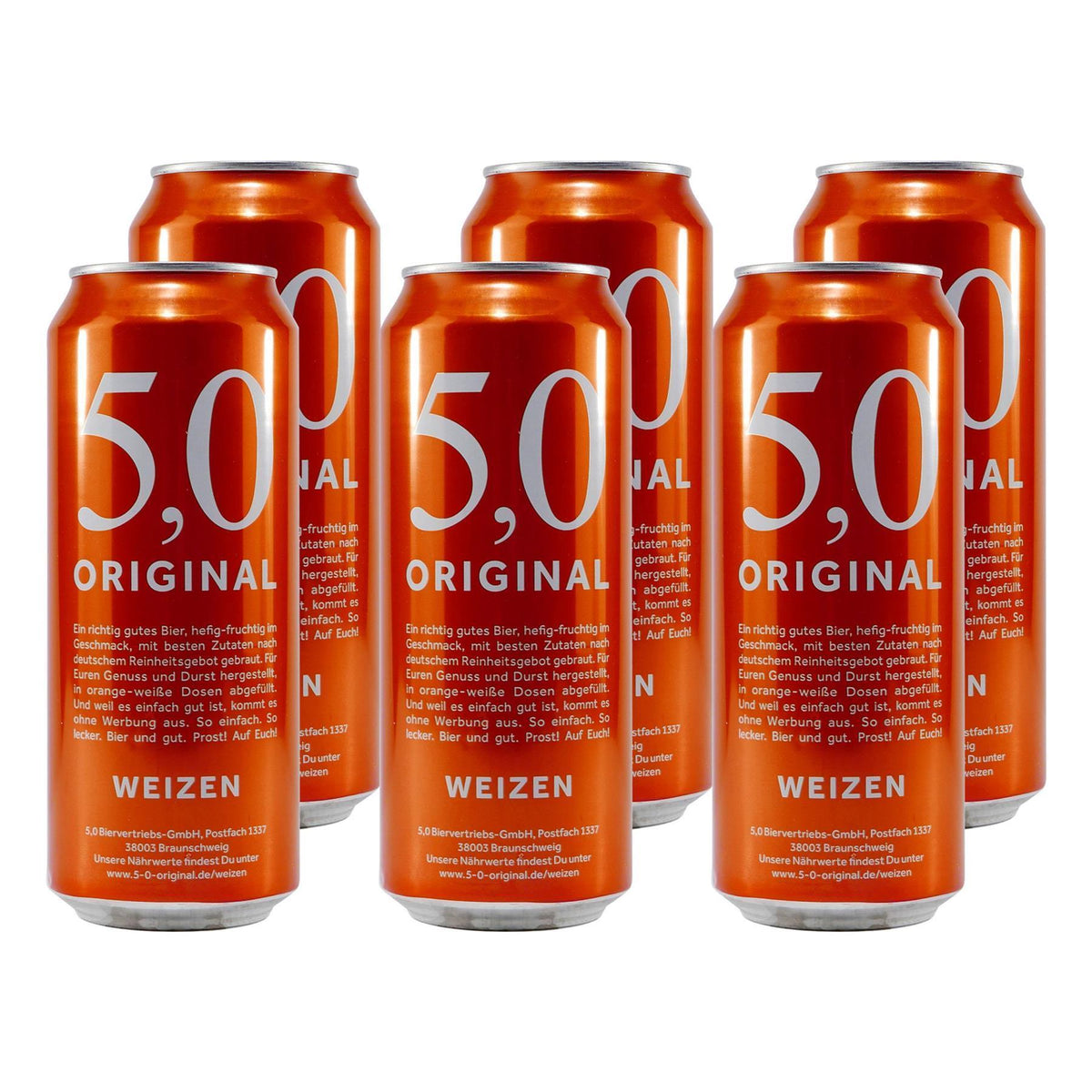 5,0 Original Weizen (24 x 0,5L) EINWEG