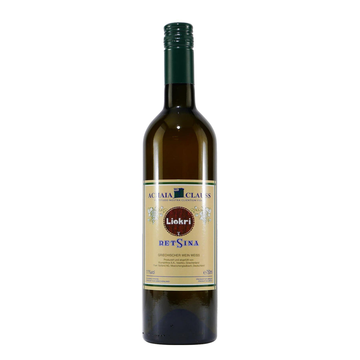 Achaia Clauss Liokri Retsina Weißwein (6 x 0,75L)