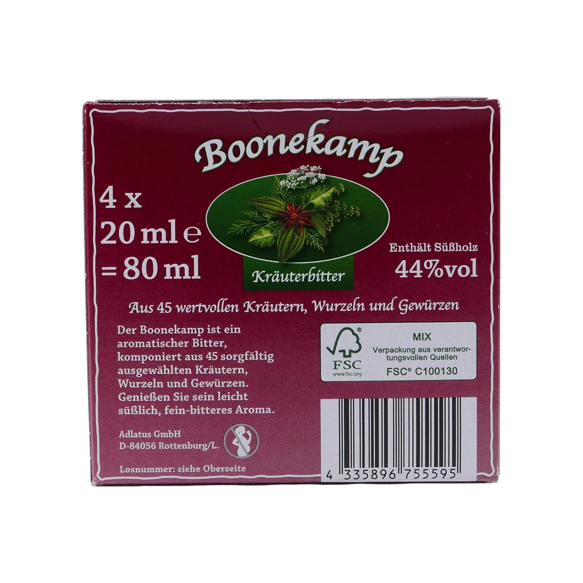 Adlatus Boonekamp Kräuterbitter (80 x 0,02L)