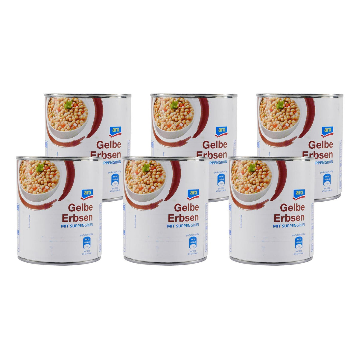 aro Gelbe Erbsen -mit Suppengrün- (12 x 800g)
