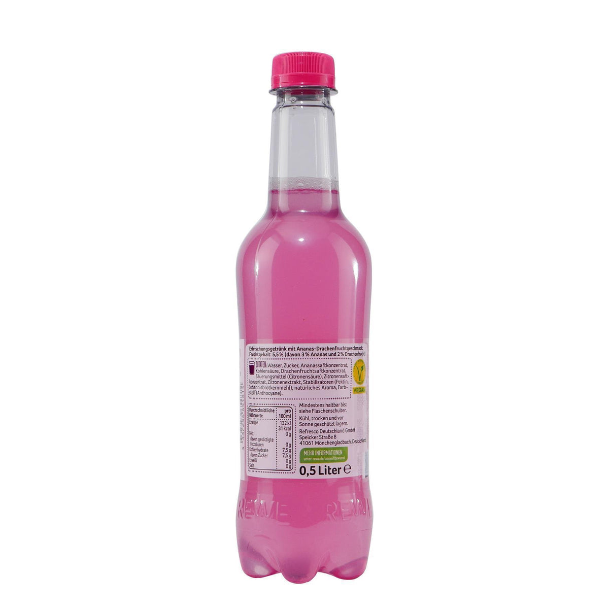 Beste Wahl Ananas-Drachenfrucht Getränk (18 x 0,5L) EINWEG
