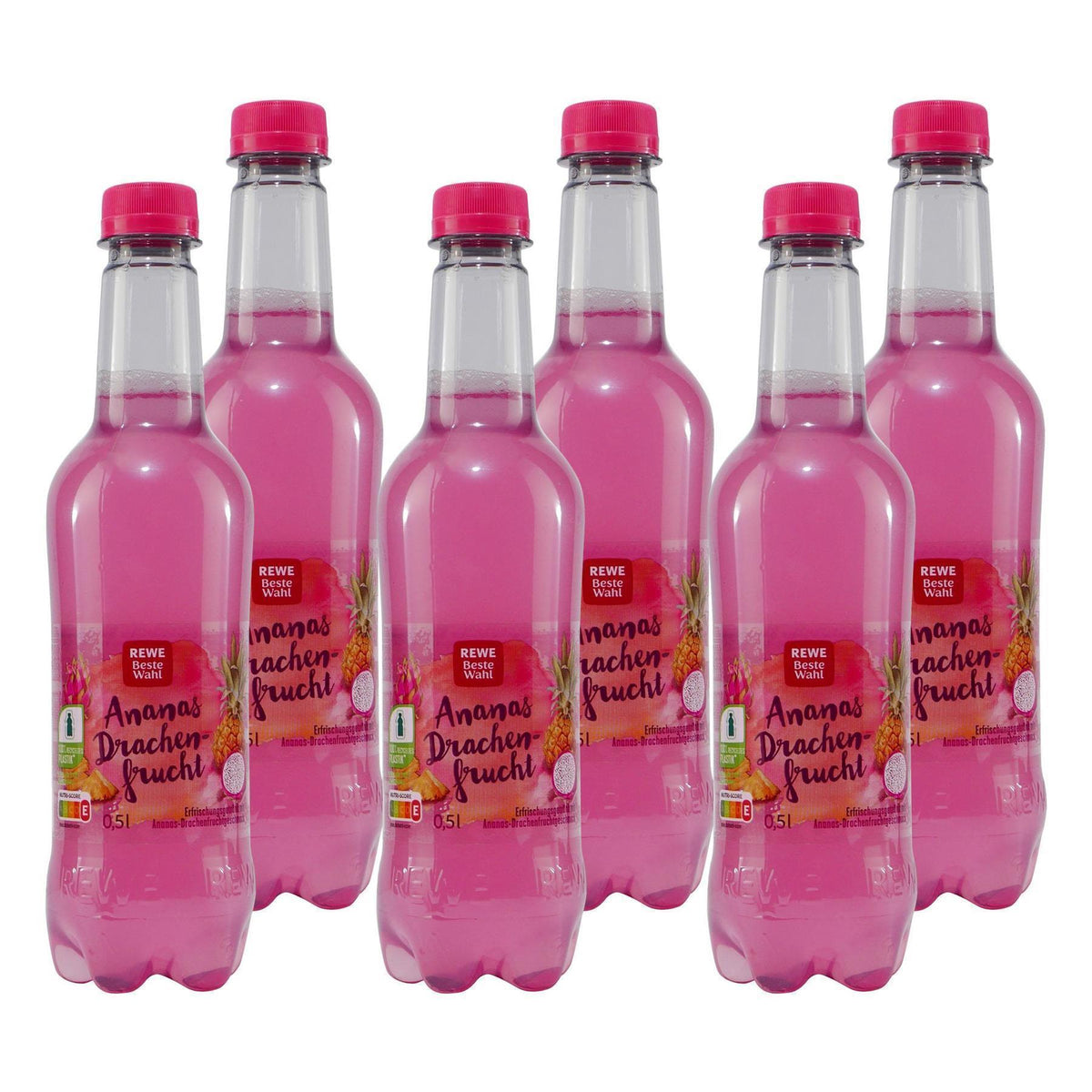 Beste Wahl Ananas-Drachenfrucht Getränk (18 x 0,5L) EINWEG