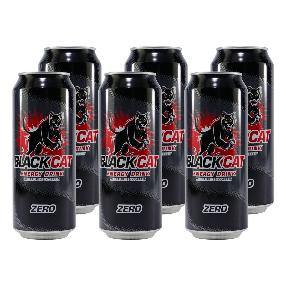 Black Cat Energy Drink Zero (12 x 0,5L) EINWEG