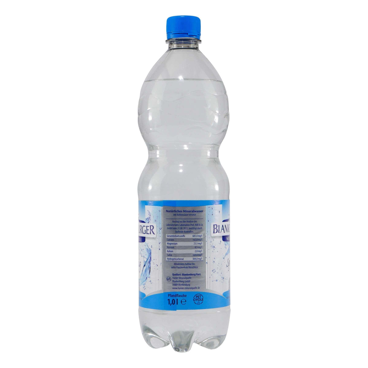 Blankenburger Mineralwasser -Spritzig- (12 x 1,0L) EINWEG