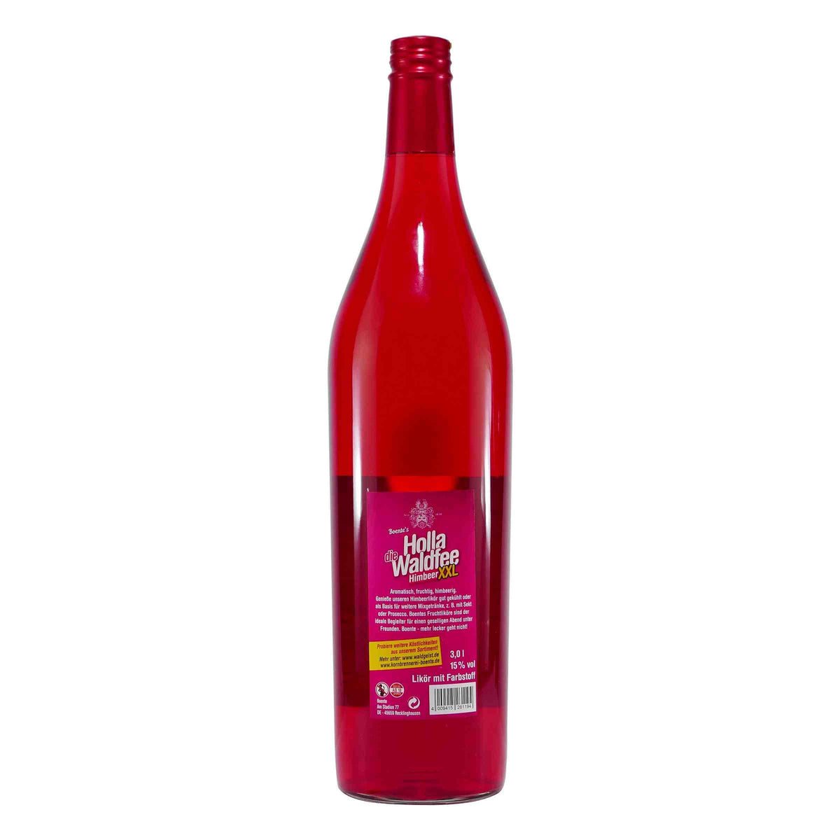 Boente Holla die Waldfee Himbeerlikör XXL 3,0L