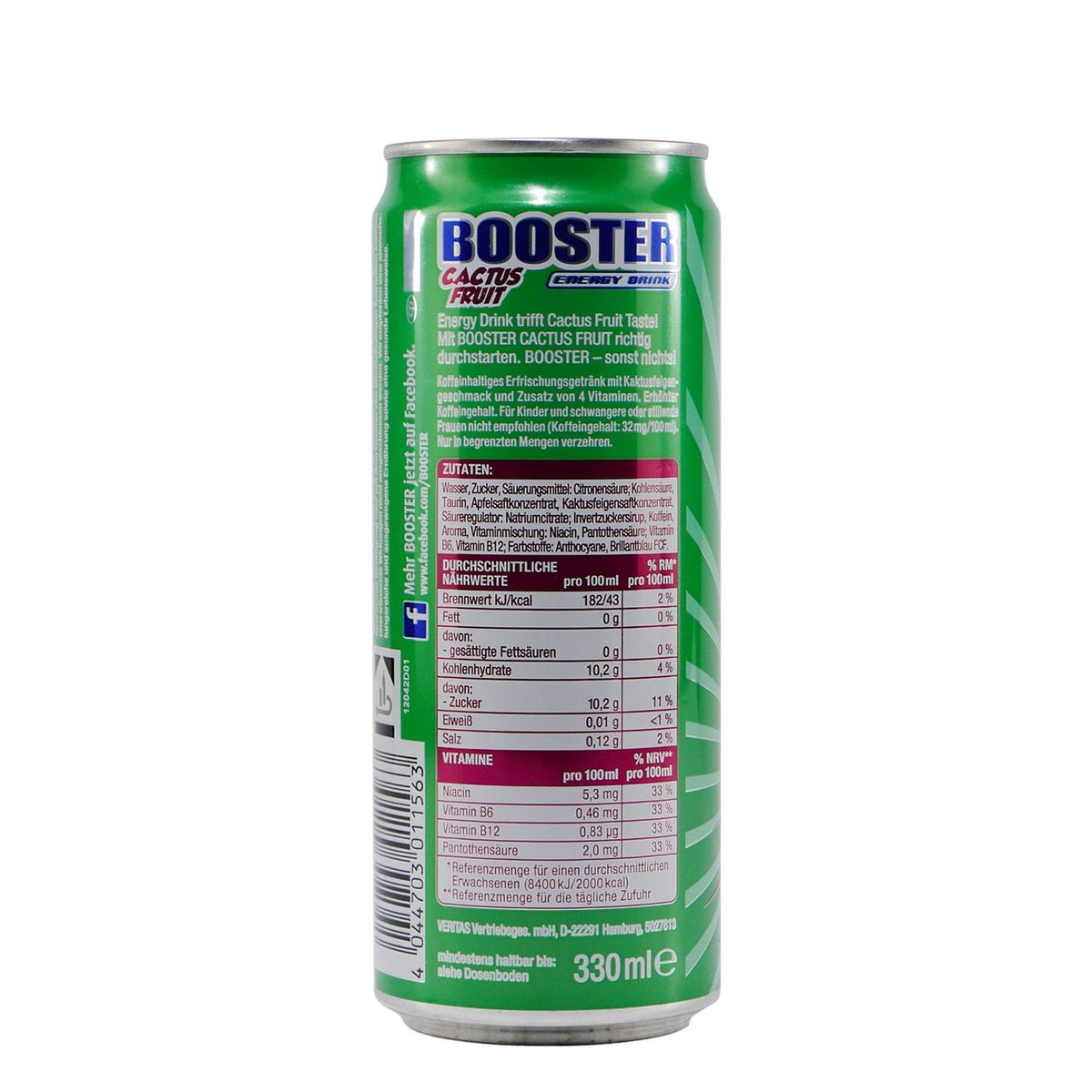 Booster Energy Drink Cactus-Fruit (24 x 0,33L) EINWEG