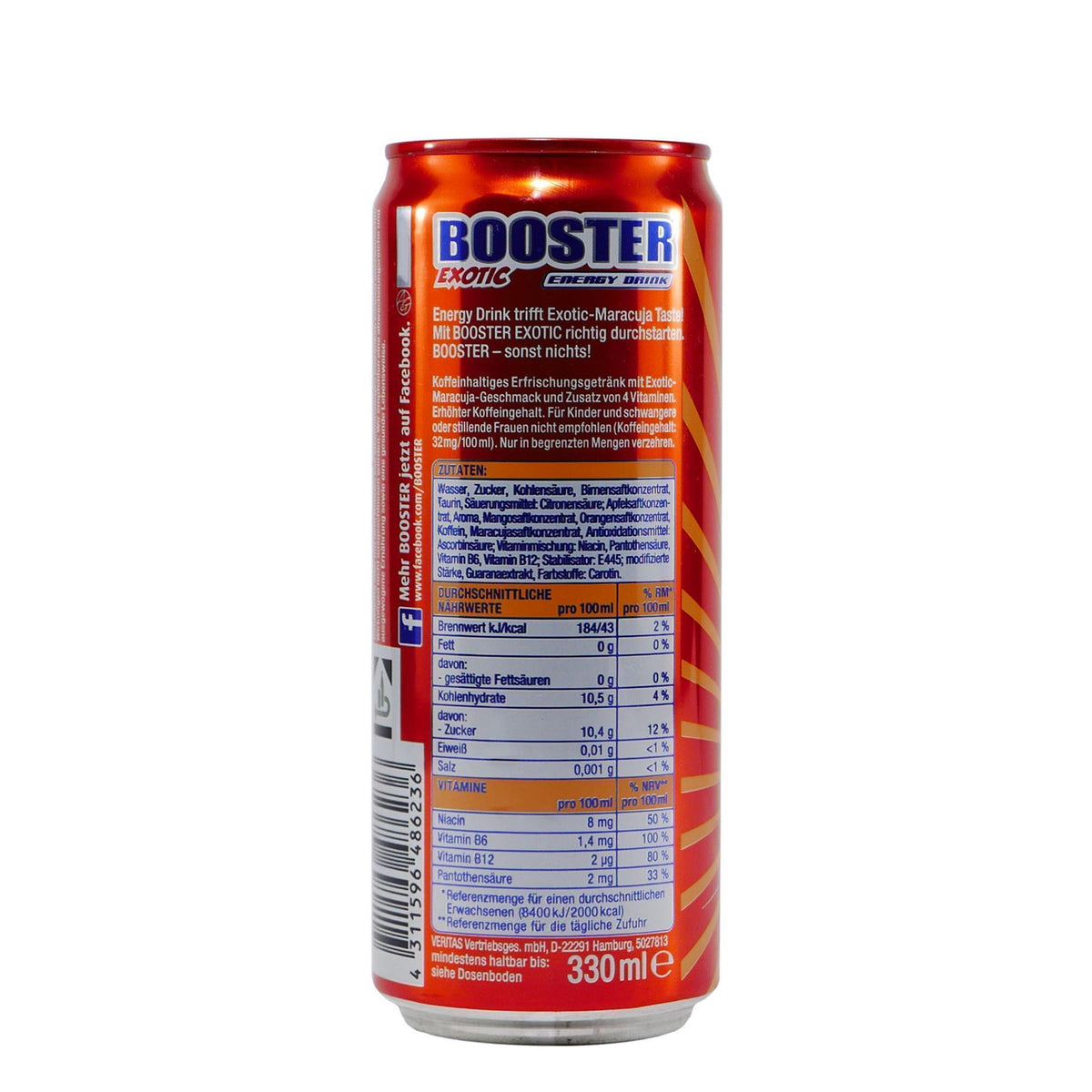 Booster Energy Drink Exotic (24 x 0,33L) EINWEG
