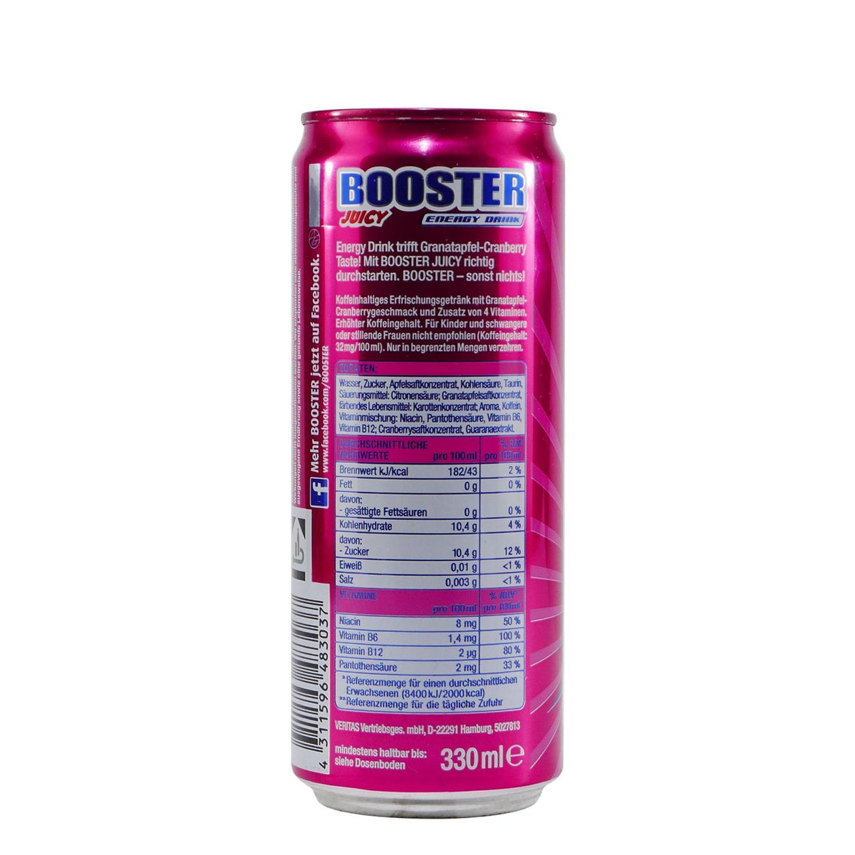 Booster Energy Drink Juicy (24 x 0,33L) EINWEG