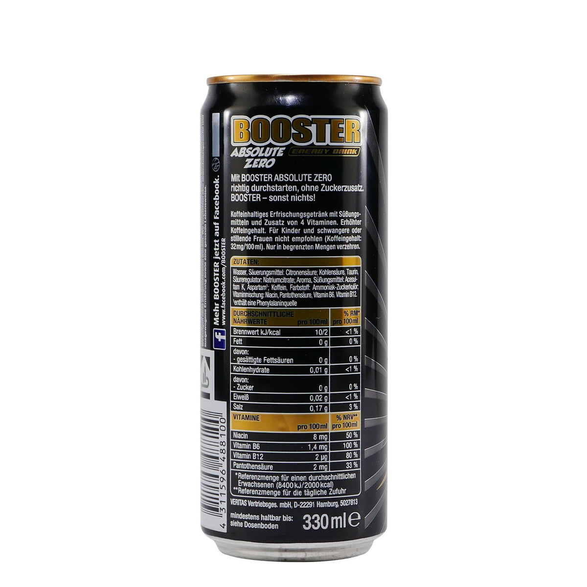 Booster Energy Drink Zero (24 x 0,33L) EINWEG