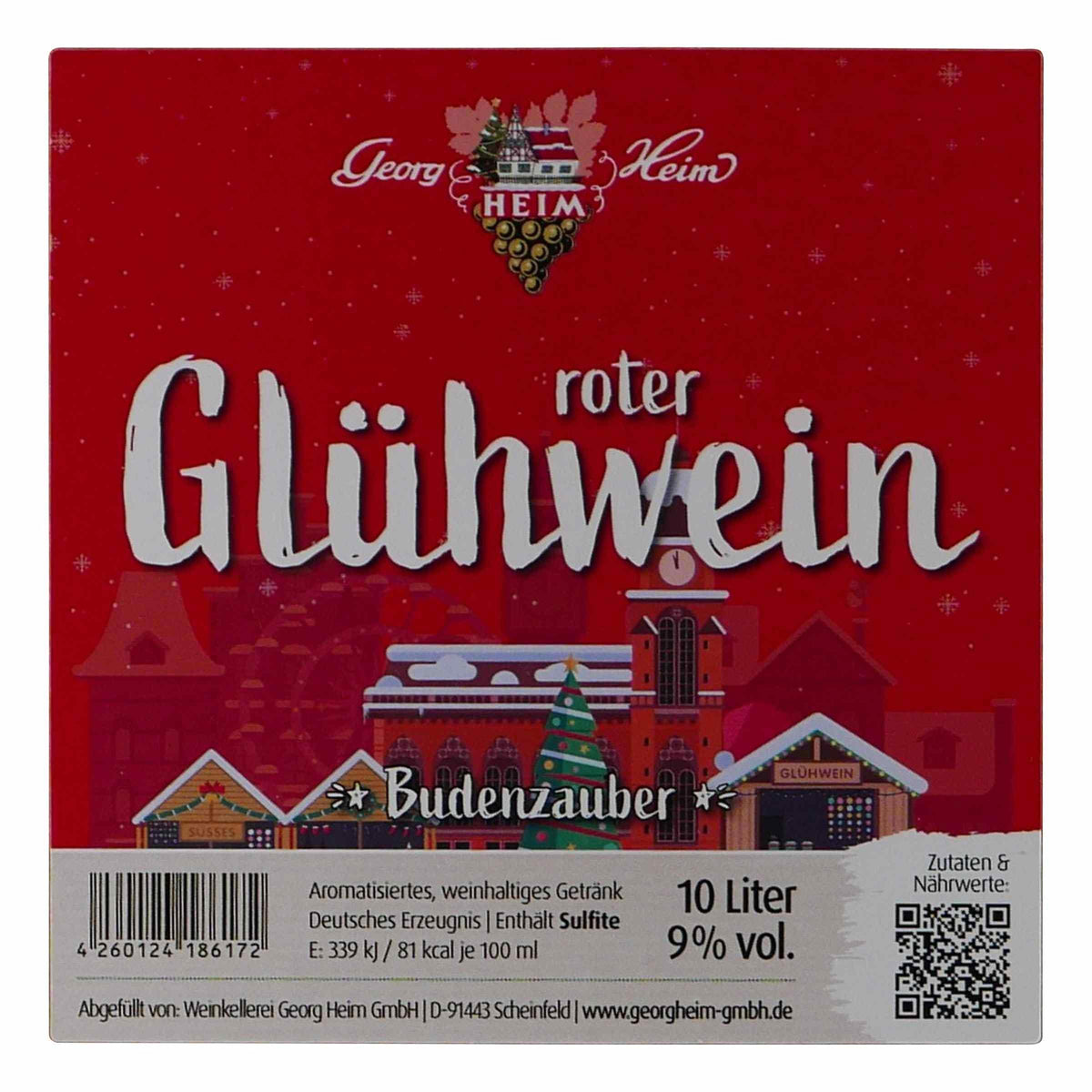 Budenzauber Roter Glühwein 10L BIB