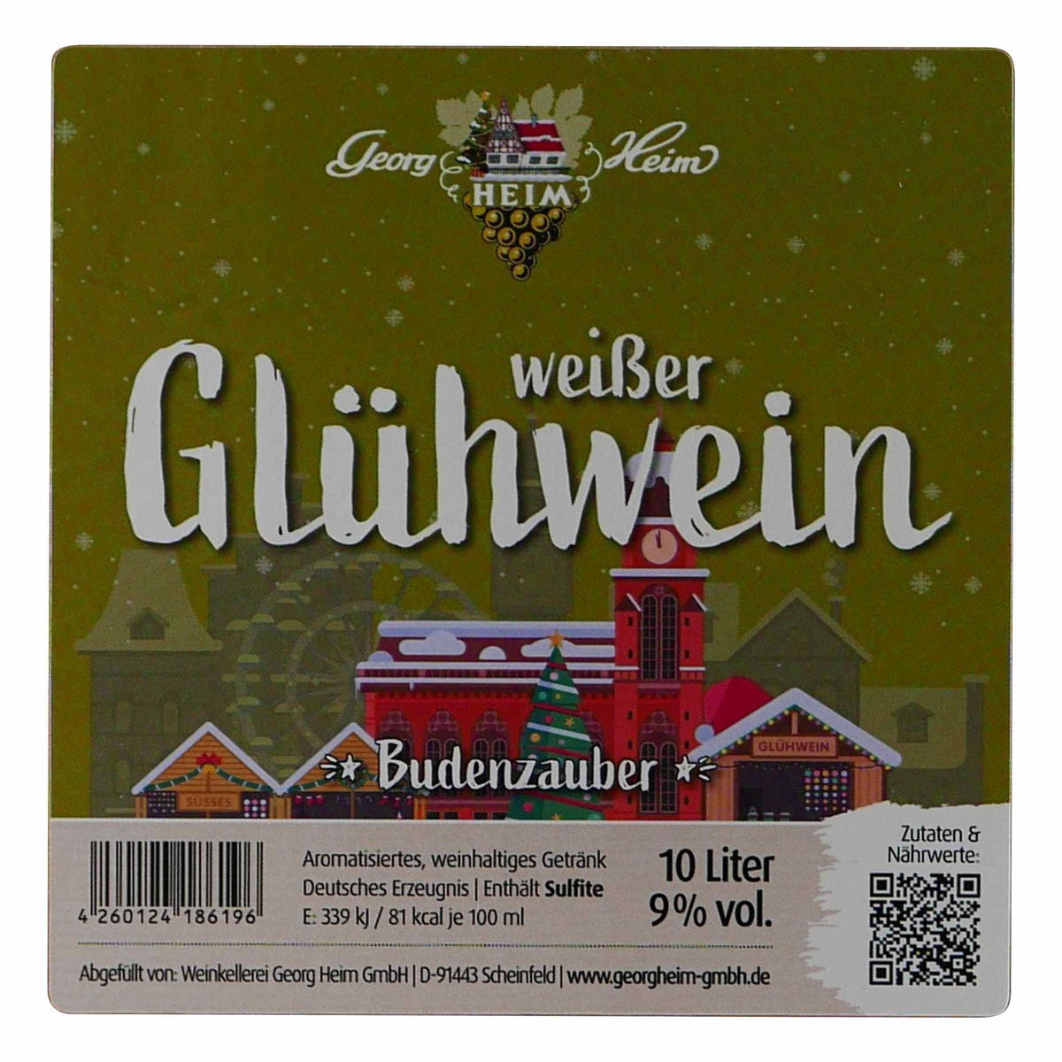 Budenzauber Weißer Glühwein 10L BIB