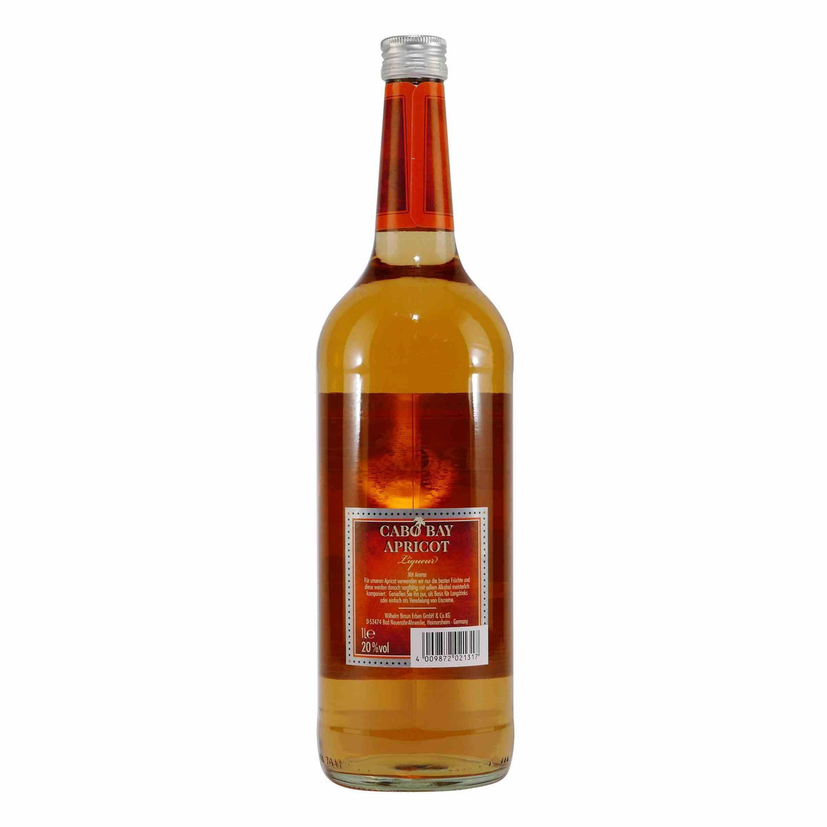 Cabo Bay Apricot Liqueur mit Geschenk-Holzkiste