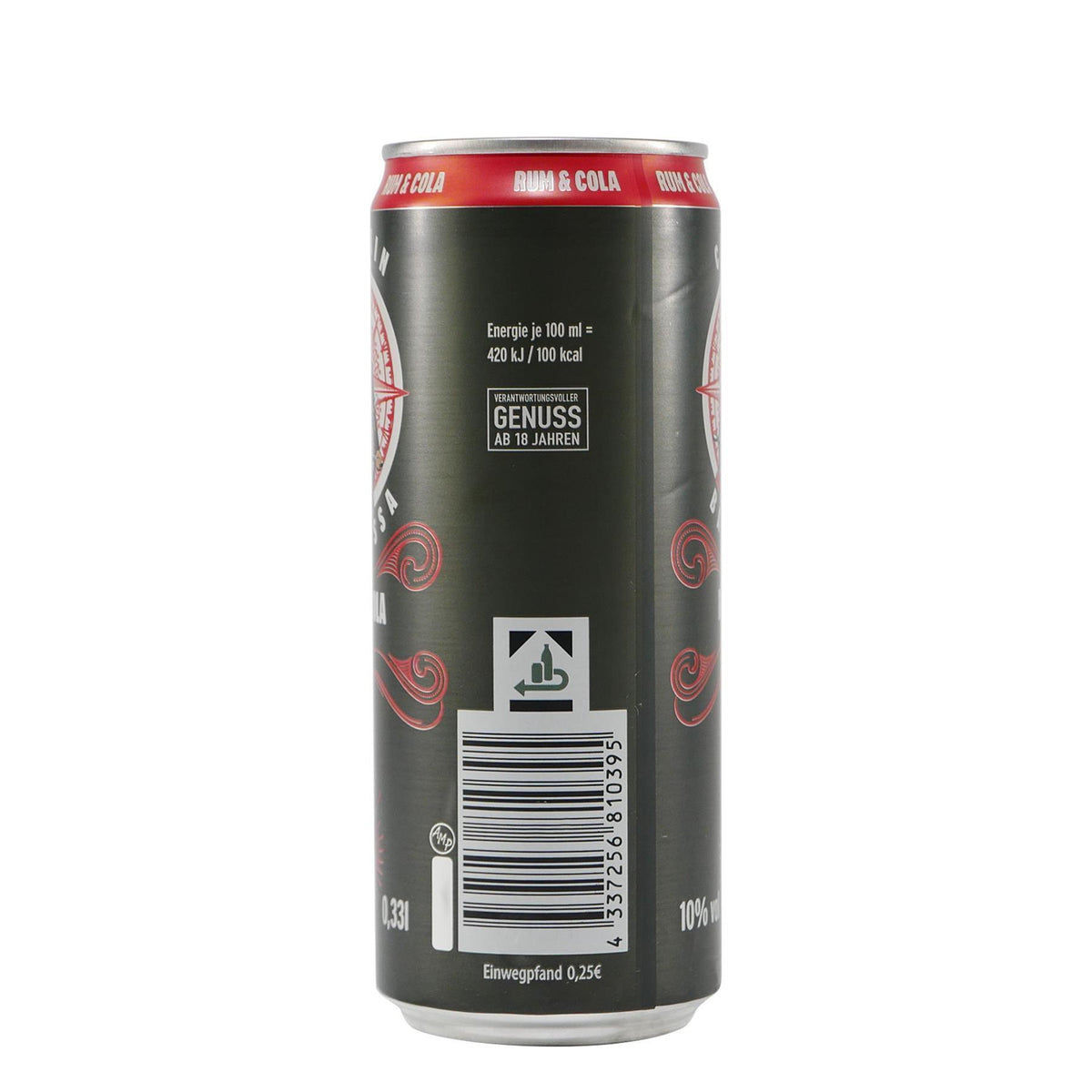 Captain Barbossa Rum & Cola (12 x 0,33L) EINWEG