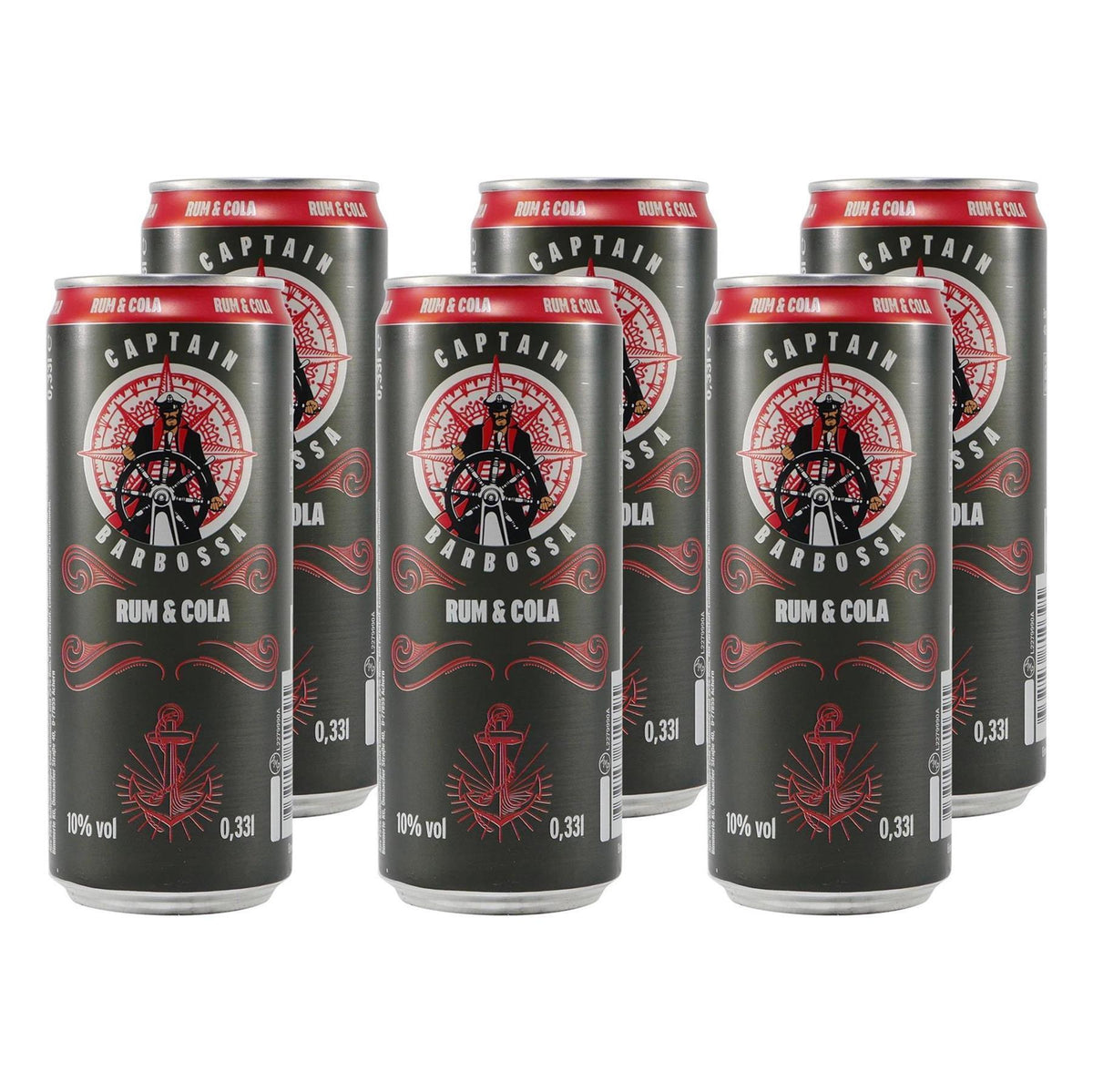 Captain Barbossa Rum & Cola (12 x 0,33L) EINWEG