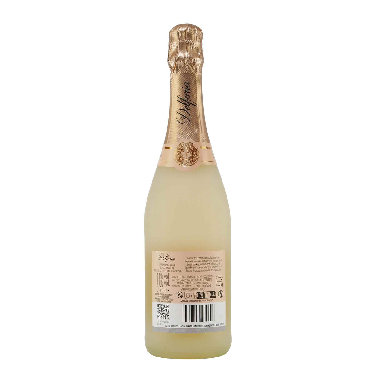 Delforia Schaumwein -halbtrocken- (6 x 0,75L)