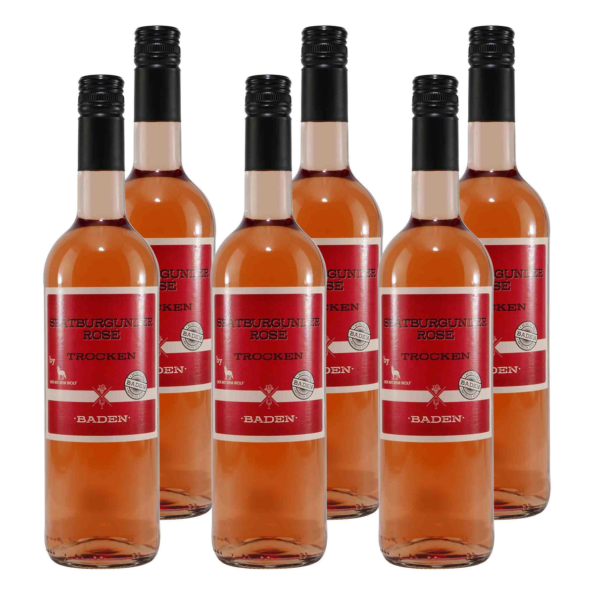 Weinland Spätburgunder Rosé Baden QbA -trocken- (6 x 0,75L)