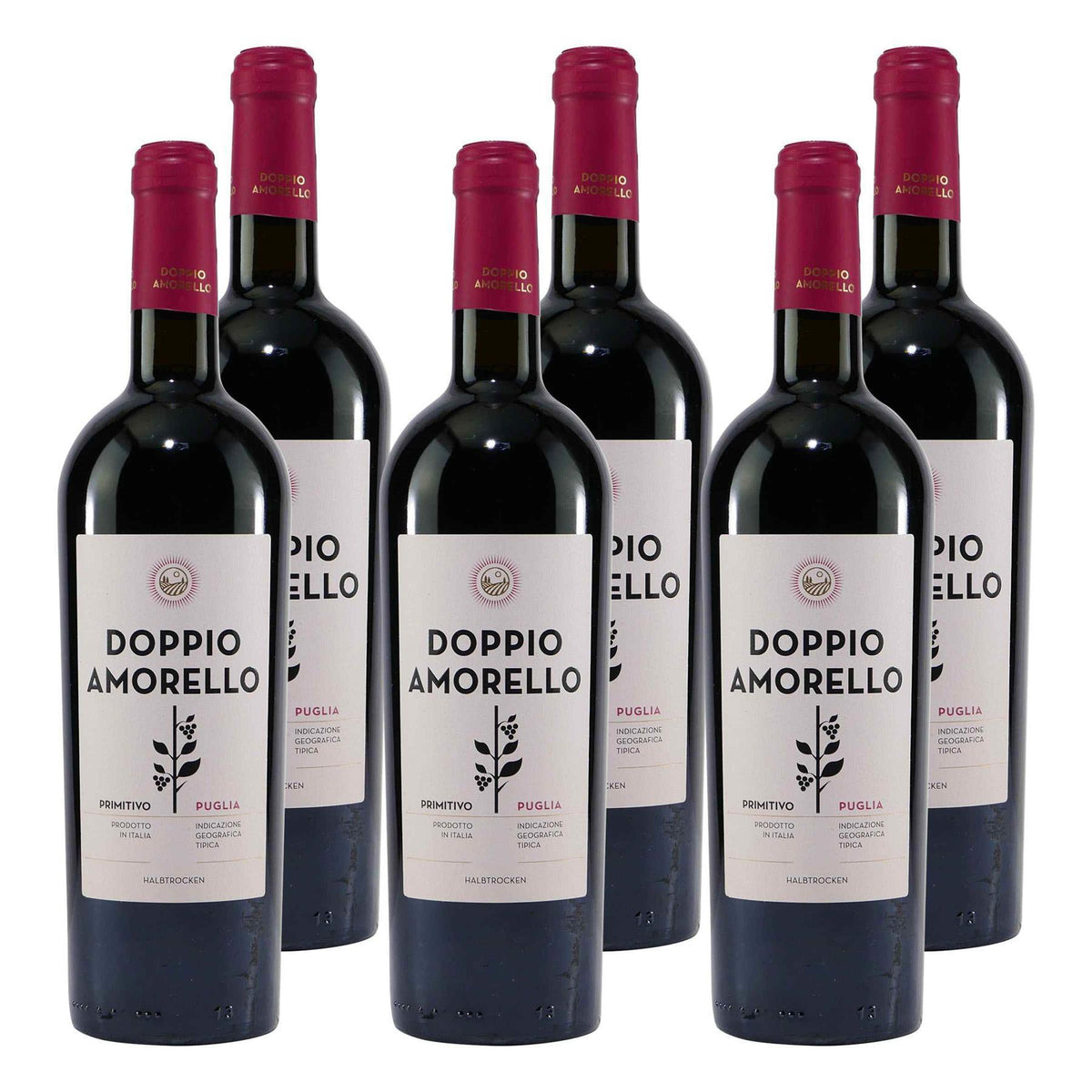 Doppio Amorello Primitivo IGT -halbtrocken- (6 x 0,75L)