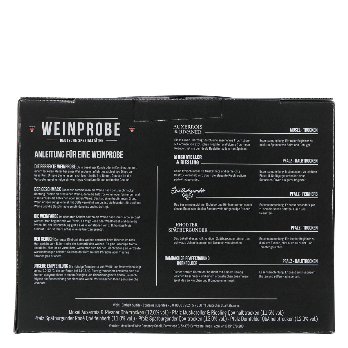 WEINPROBE - Deutsche Spezialitäten (5 x 0,25L)