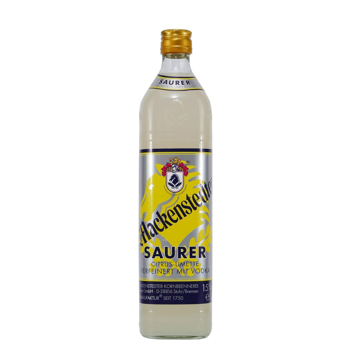 Mackenstedter Saurer Likör mit Geschenk-Holzkiste