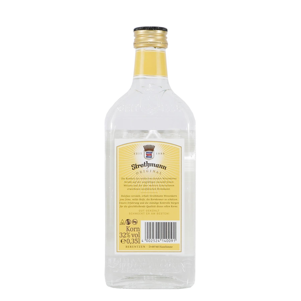 Strothmann Weizenkorn (0,35L) mit Geschenk-Holzkiste