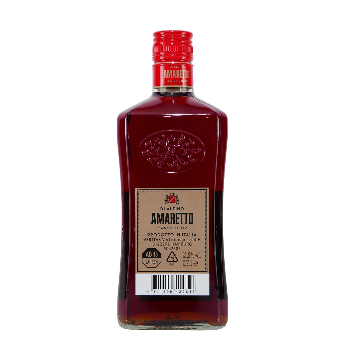 Di Alfino Amaretto - Mandellikör mit Geschenk-HK