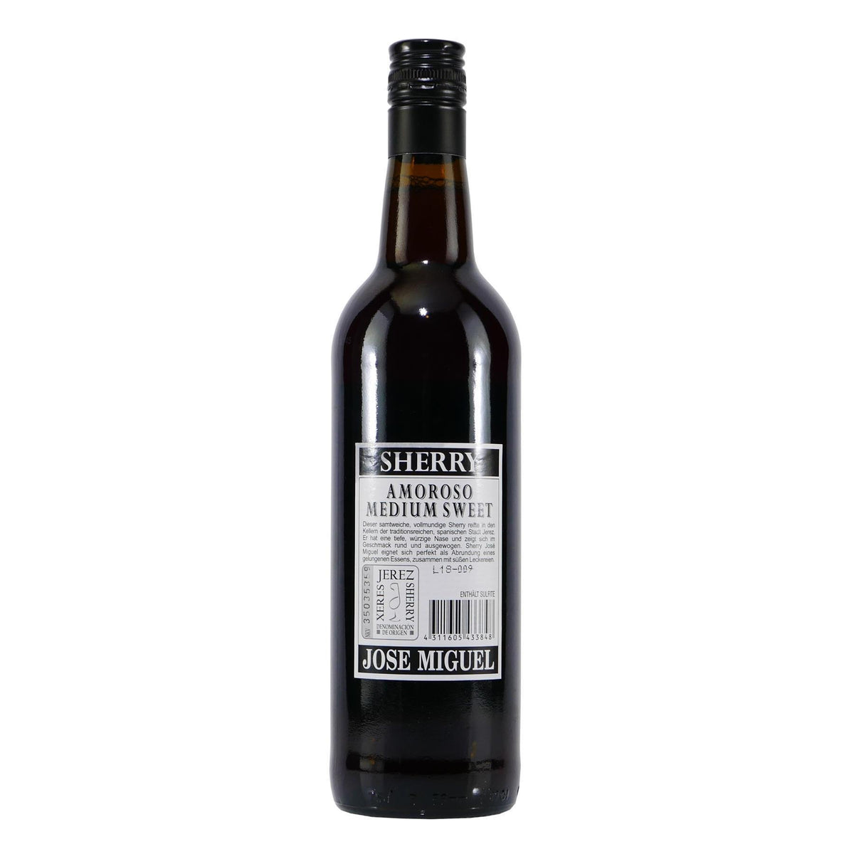 Jose Miguel Sherry -Amoroso Medium Sweet- mit Geschenk-HK