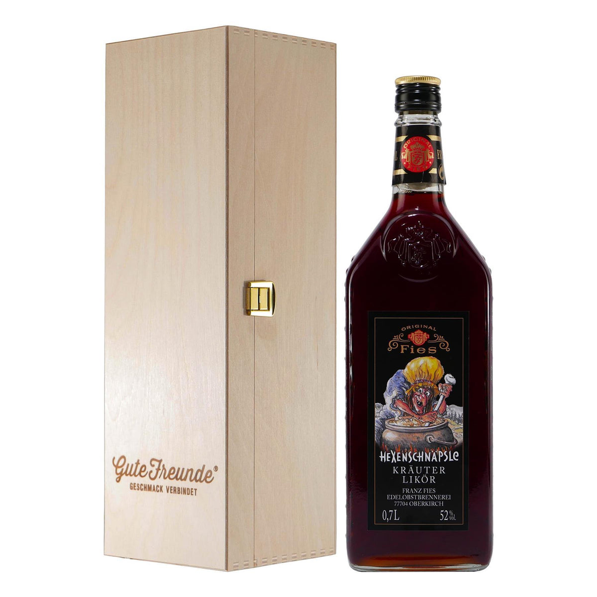 Fies Hexenschnäpsle Kräuter-Likör mit Geschenk-HK