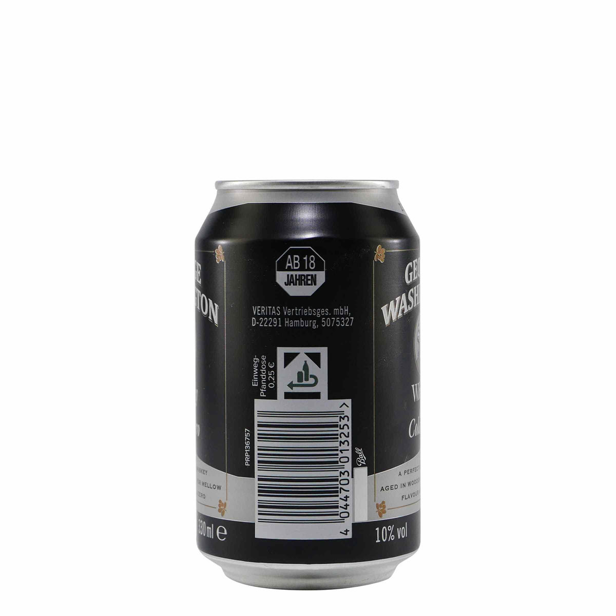 George Washington Whiskey & Cola -Zero- (12 x 0,33L) EINWEG