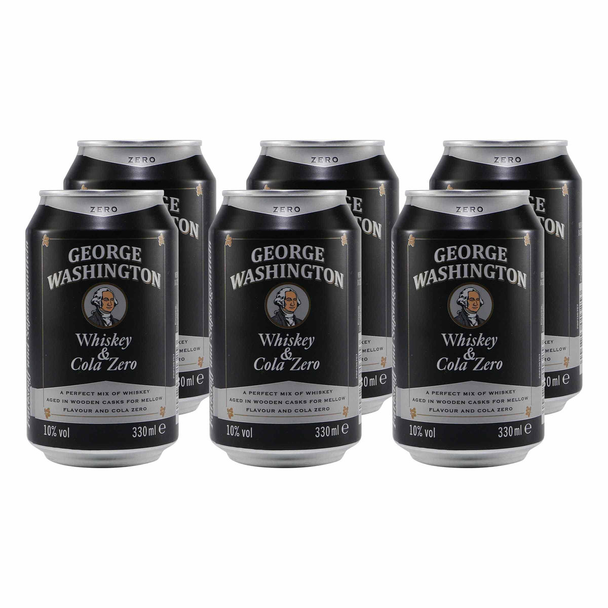 George Washington Whiskey & Cola -Zero- (12 x 0,33L) EINWEG