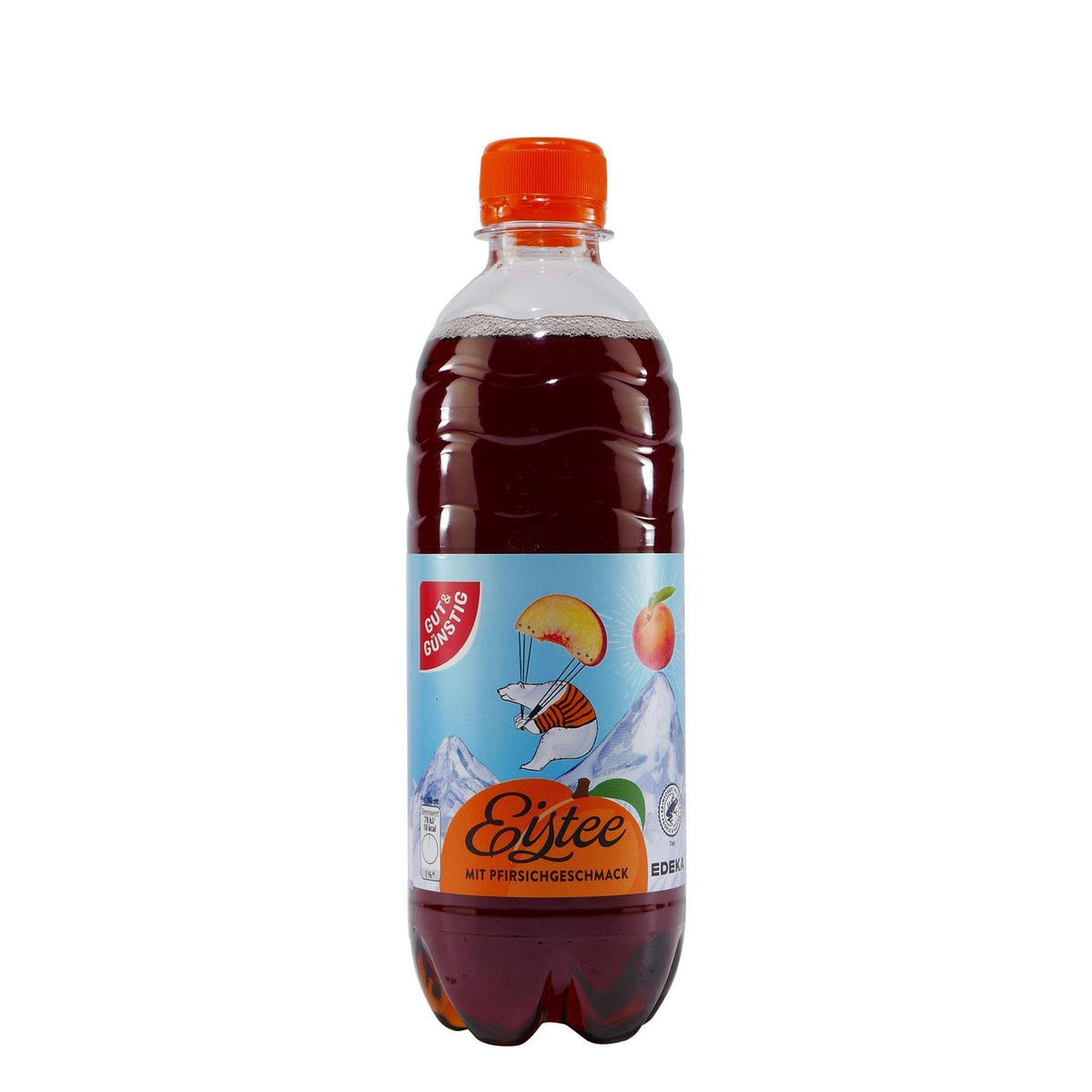 Gut & Günstig Eistee Pfirsich (6 x 0,5L) EINWEG