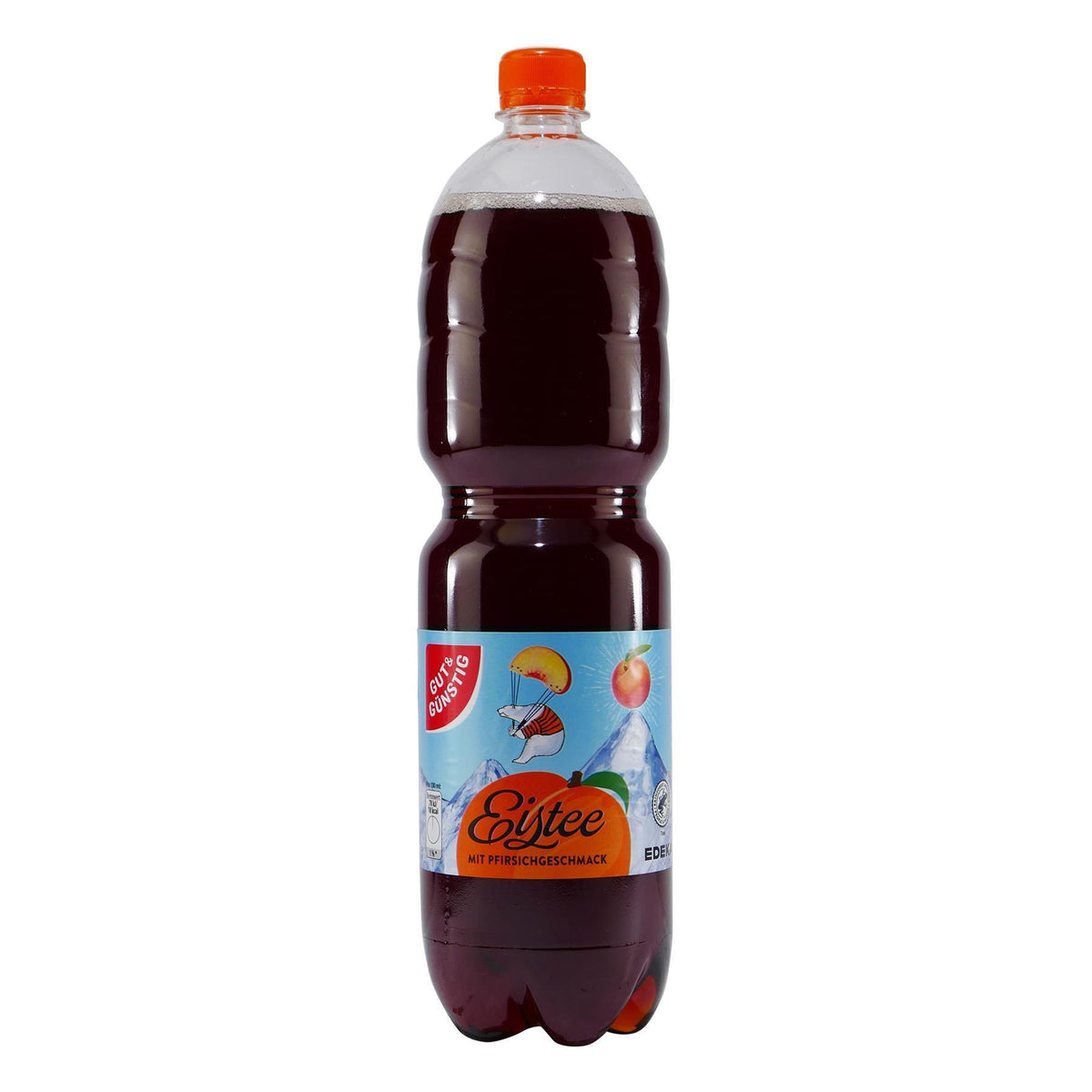 Gut & Günstig Eistee Pfirsich (6 x 1,5L) EINWEG