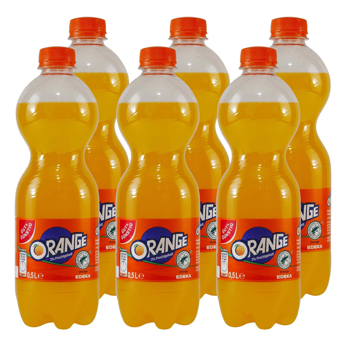 Gut & Günstig Orangen Limonade (9 x 0,5L) EINWEG