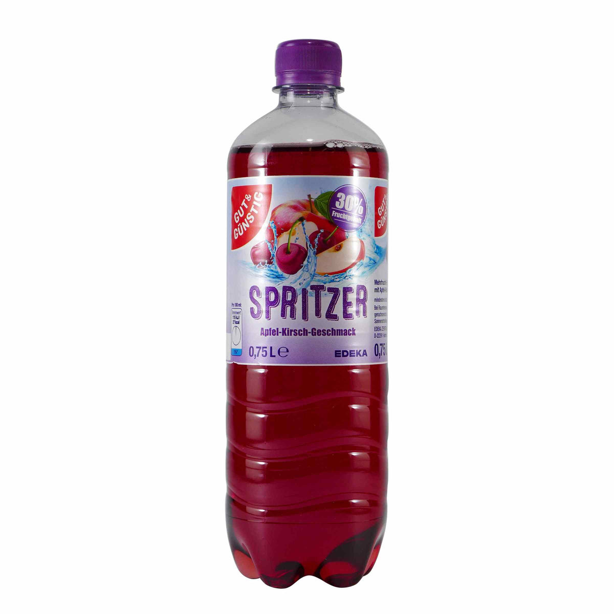 Gut & Günstig Spritzer Apfel-Kirsch (6 x 0,75L) EINWEG