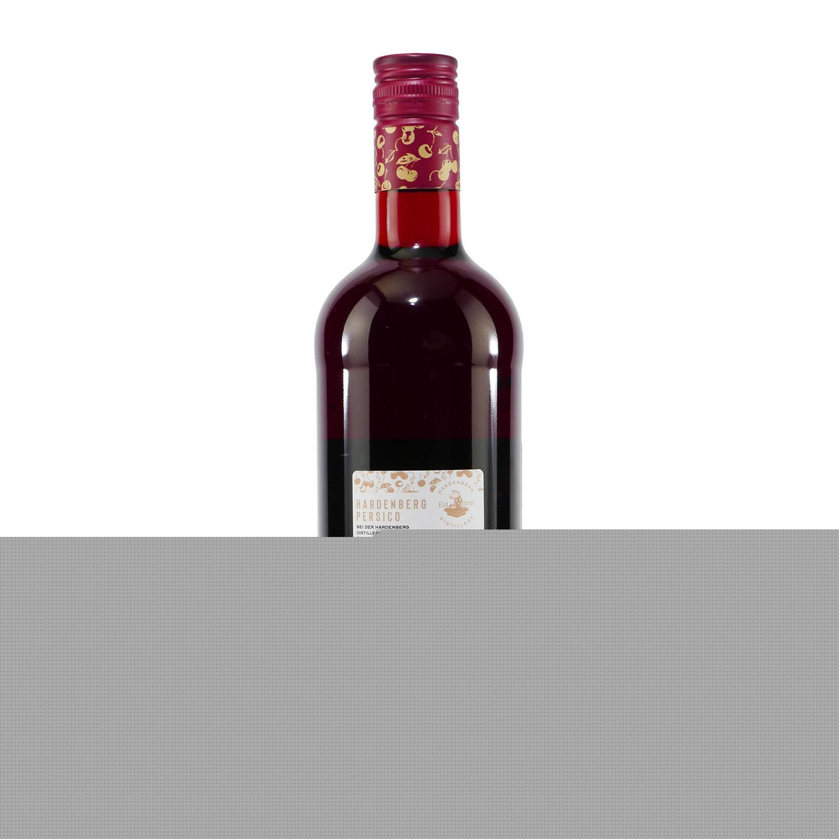 Hardenberg Persico Sauerkirsch Likör mit Geschenk-Holzkiste