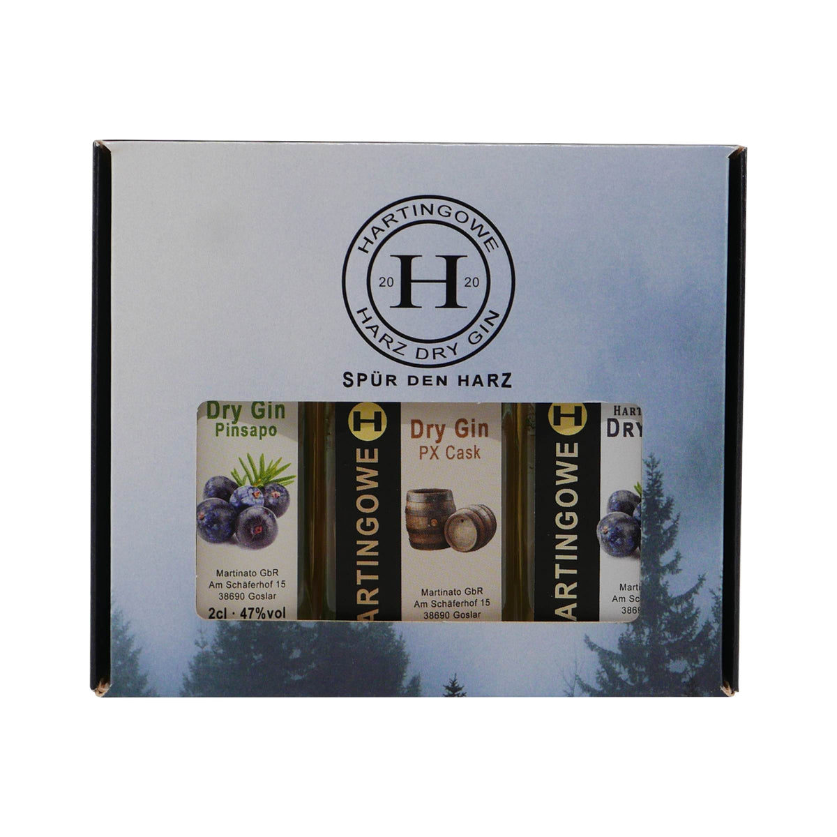 Hartingowe Dry Gin Probierpaket (3 x 0,02L)