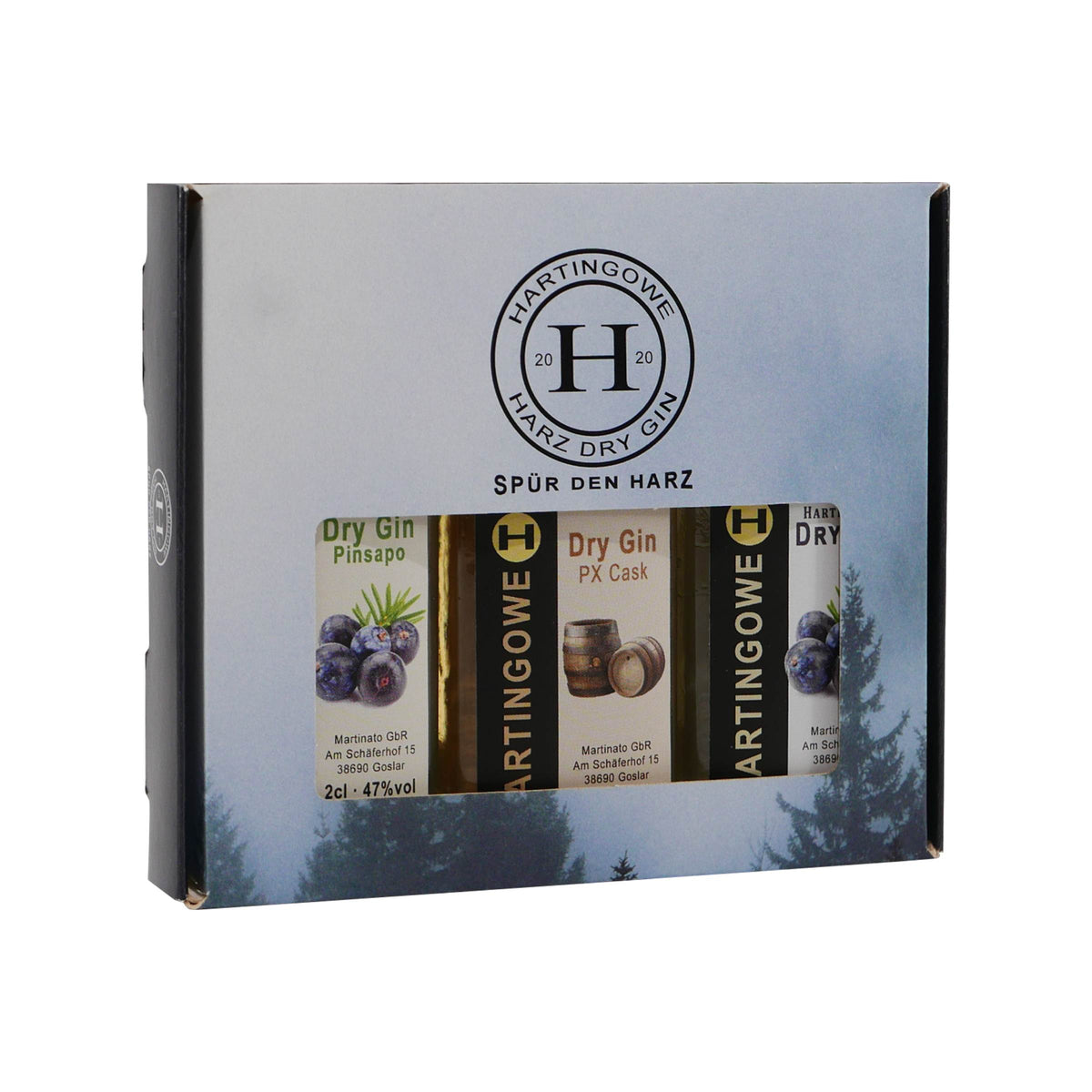 Hartingowe Dry Gin Probierpaket (3 x 0,02L)