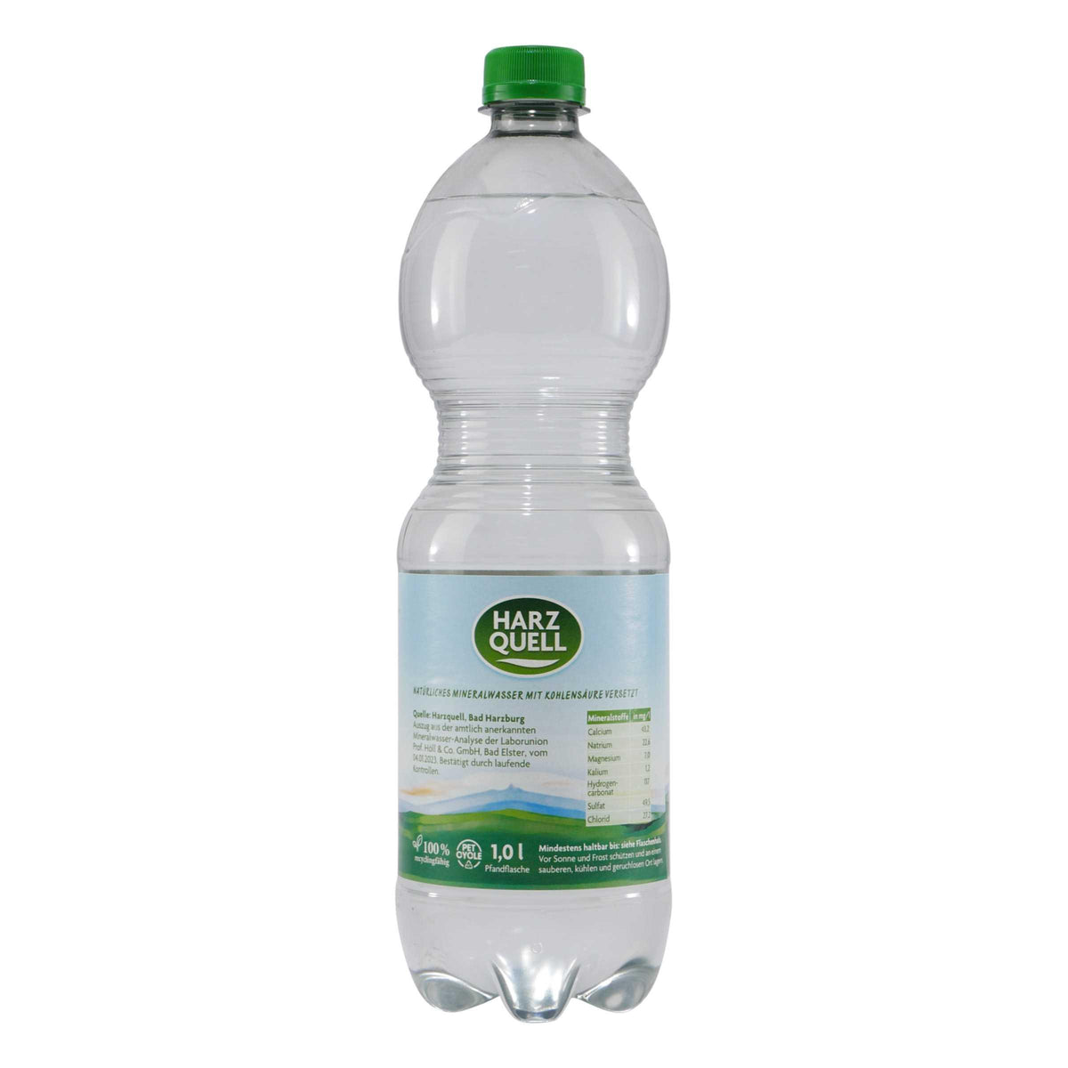 Harzquell Mineralwasser -Medium- (12 x 1,0L) EINWEG