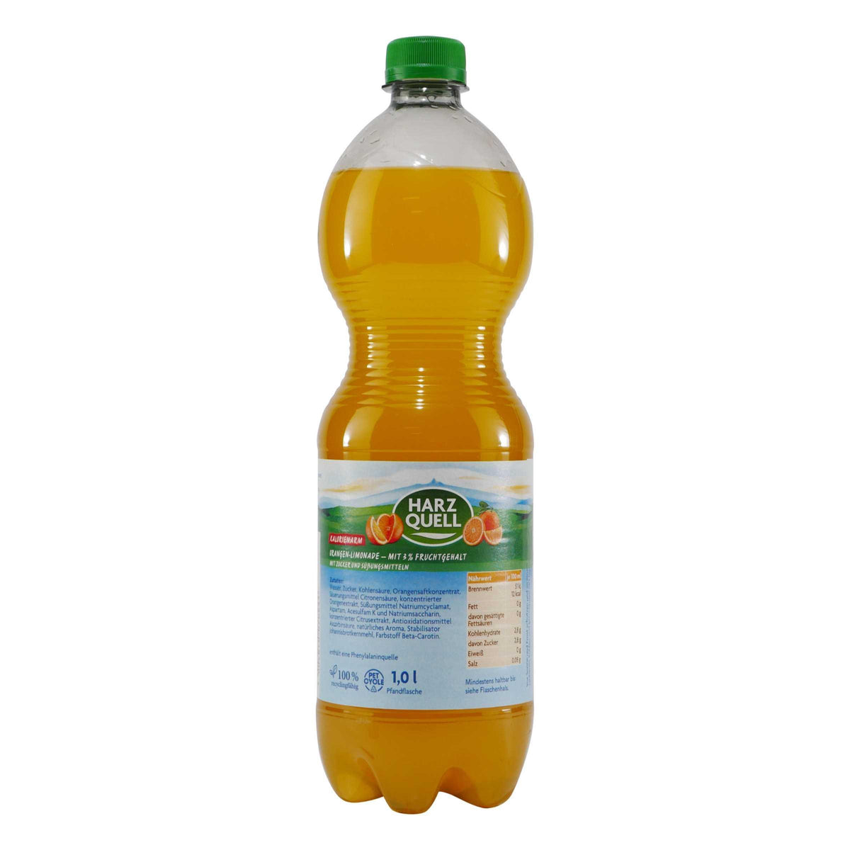 Harzquell Orangen Limonade (12 x 1,0L) EINWEG
