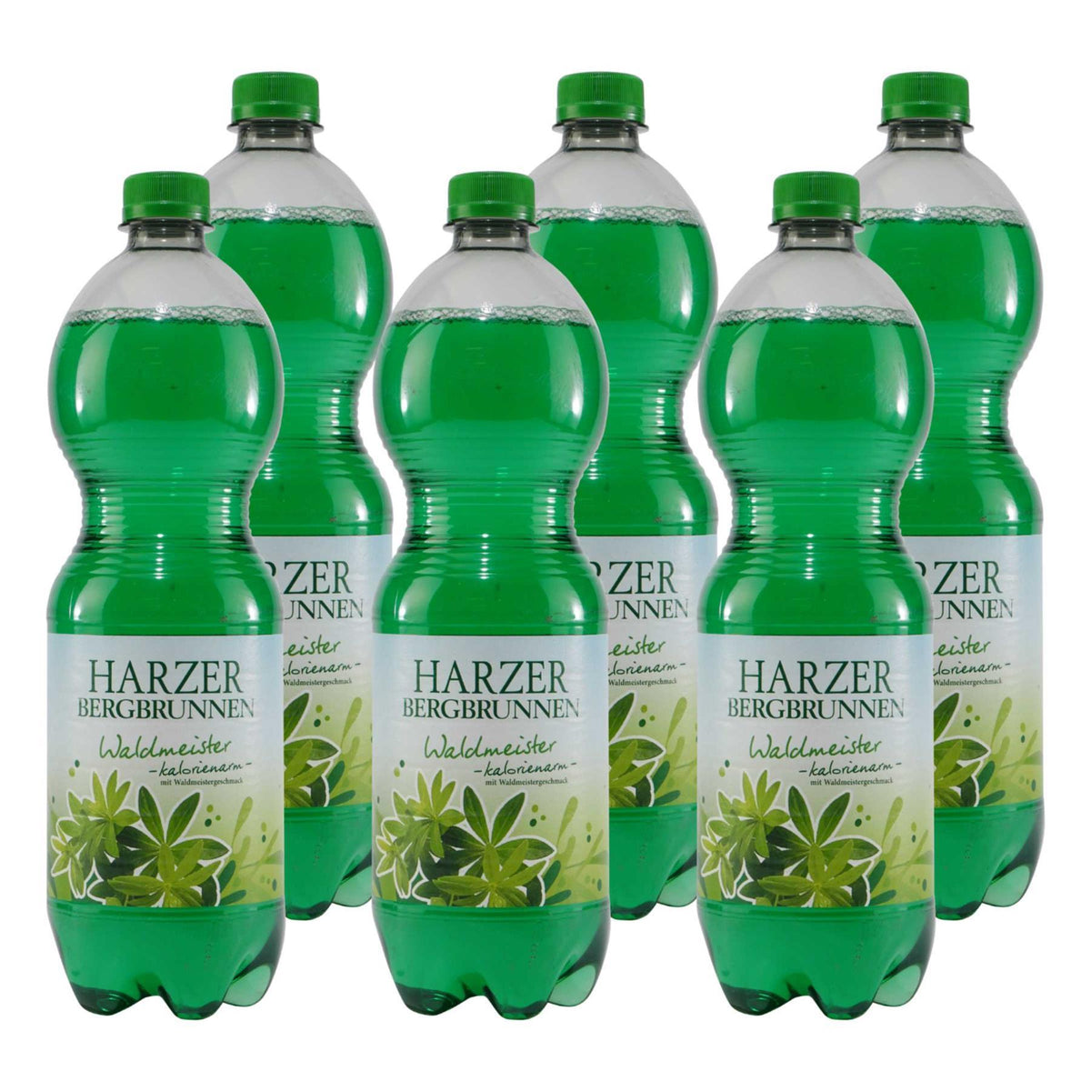 Harzer Bergbrunnen Waldmeister-Brause (6 x 1,0L) EINWEG