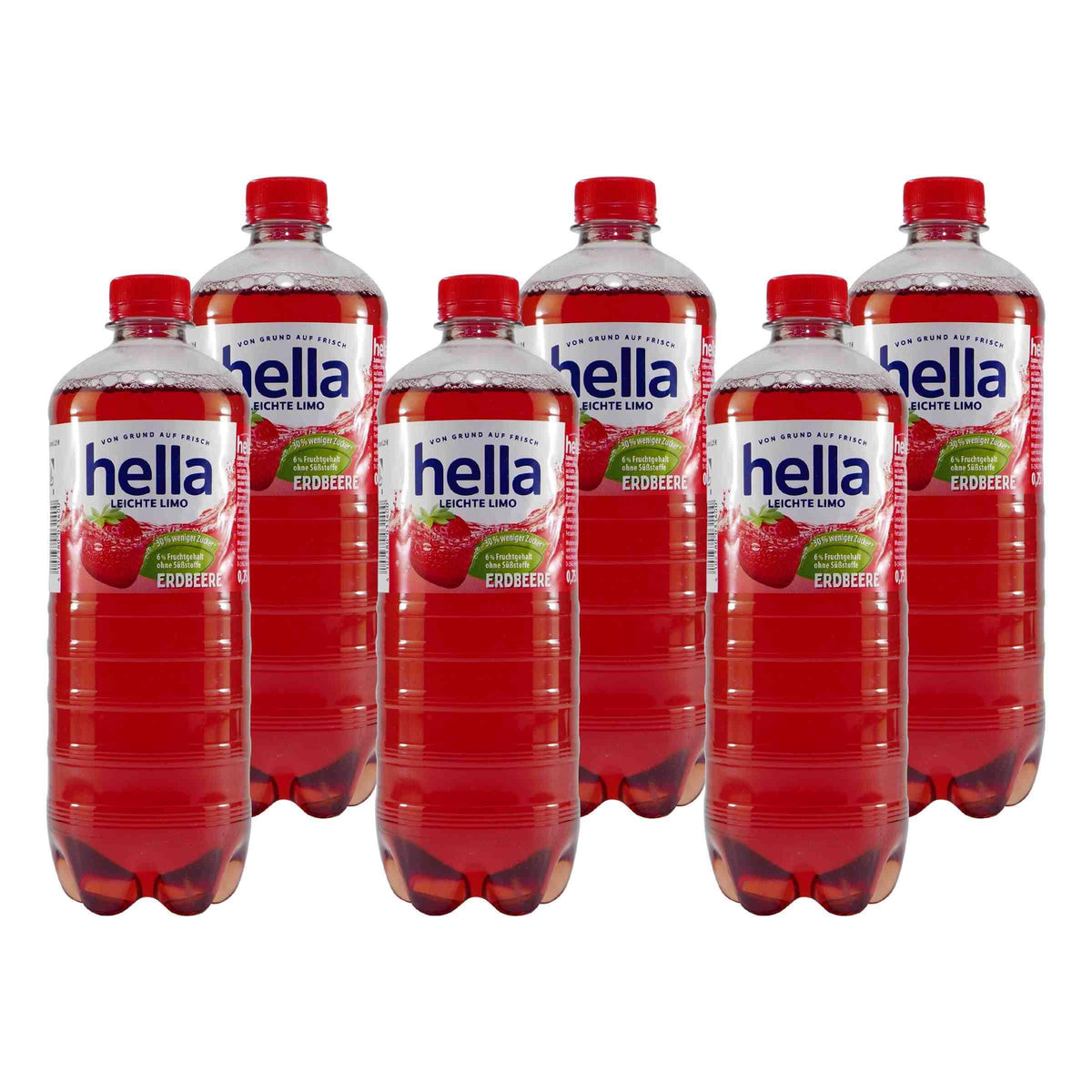 hella Leichte Limo Erdbeere (6 x 0,75L) EINWEG