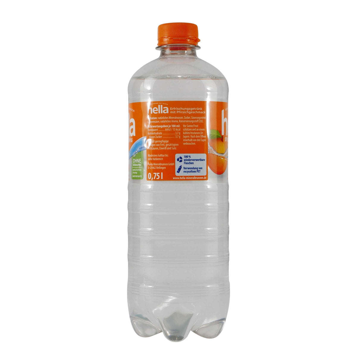 hella Pfirsich Erfrischungsgetränk (6 x 0,75L) EINWEG