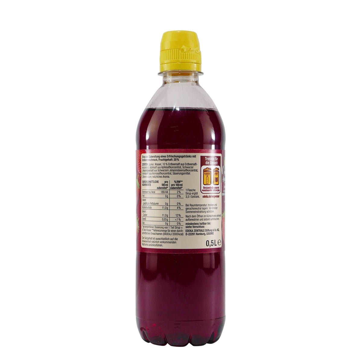 Herzstücke Erdbeere Getränkesirup (18 x 0,5L)