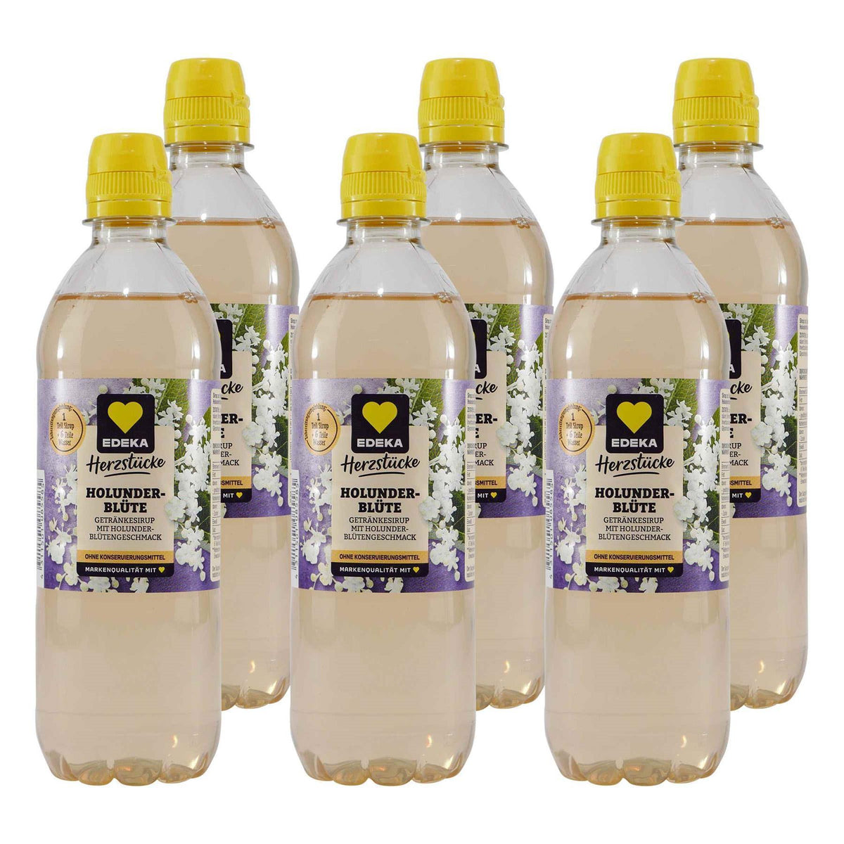 Herzstücke Holunderblüte Getränkesirup (6 x 0,5L)