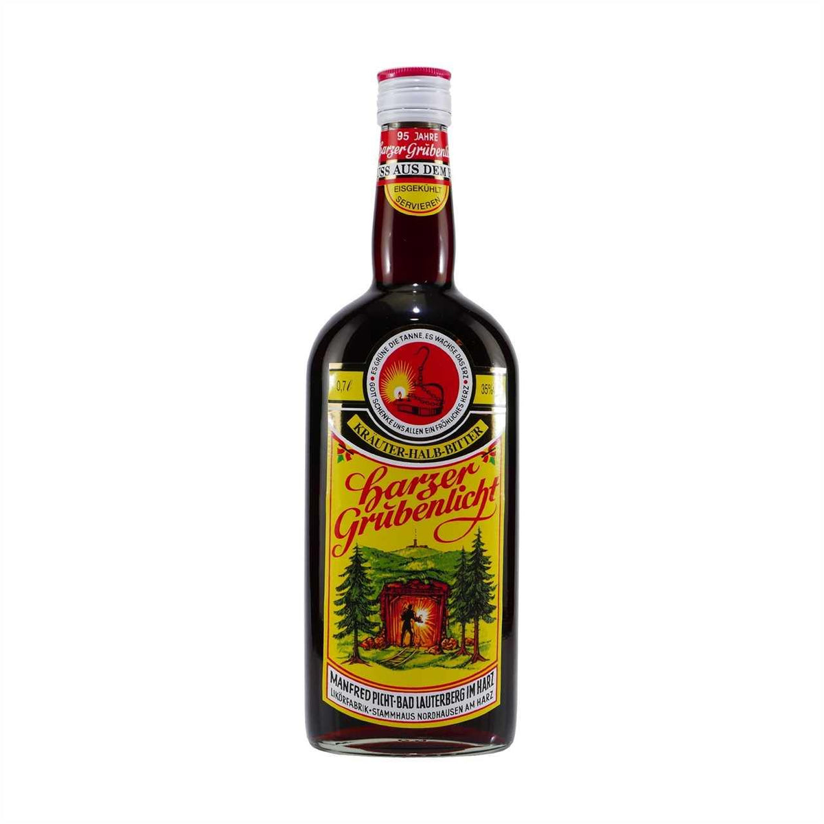 Harzer Grubenlicht - Kräuter-Halb-Bitter mit Geschenk-HK