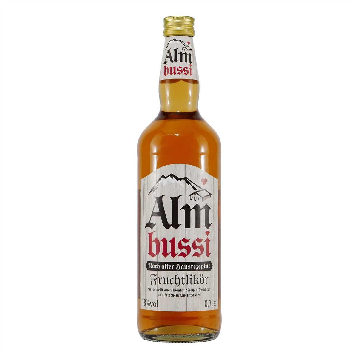 Mackenstedter Almbussi Likör mit Geschenk-Holzkiste